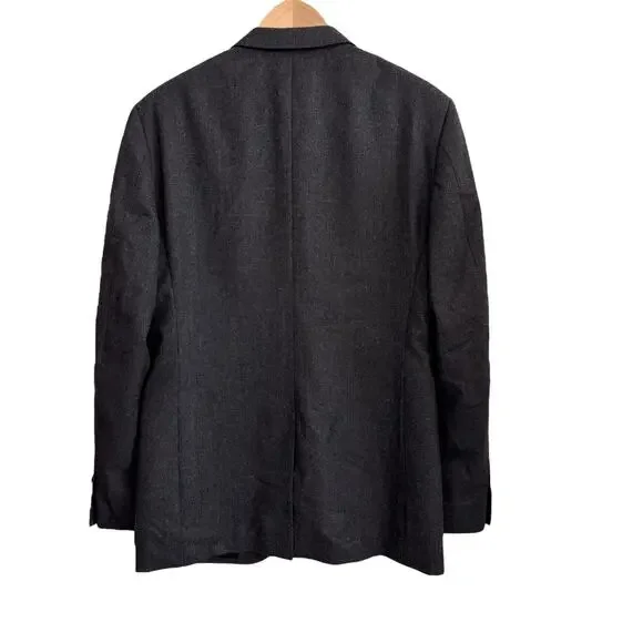 J‎ Crew Grey Ludlow Jacket Size 40R 100% Italian Wool Mens Blazer 3 Button